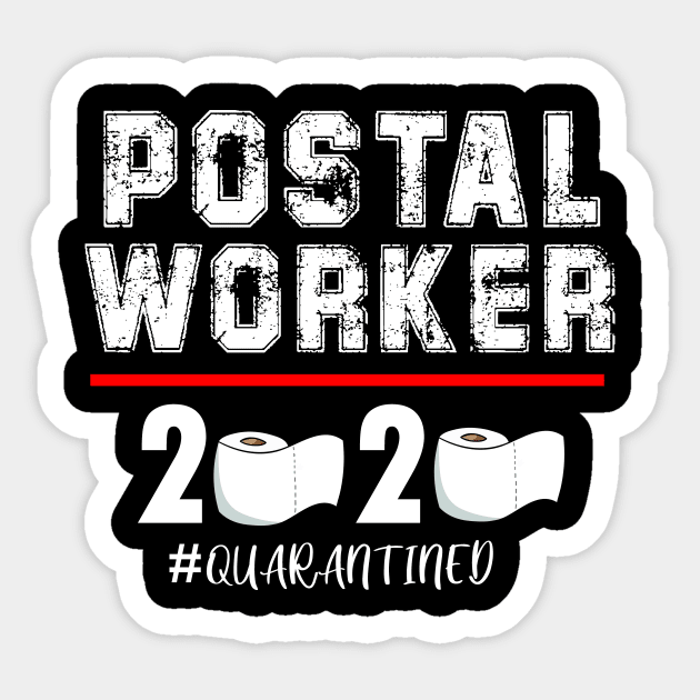 Post worker quarantined 2020 Sticker by Flipodesigner